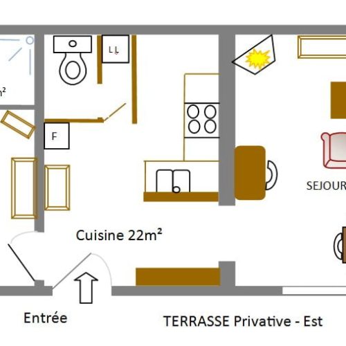 Plan du gîte